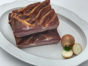 Dörrfleisch (geräucherter Bauchspeck)