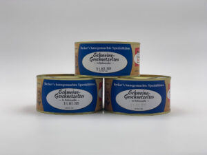 Schweinegeschnetzeltes (in der Dose)