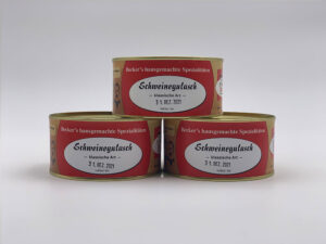 Schweinegulasch (in der Dose)